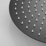 8" SS Slim Round Rain Shower(P) Matt Bla